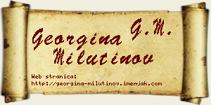 Georgina Milutinov vizit kartica